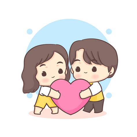 cute cartoon lovers